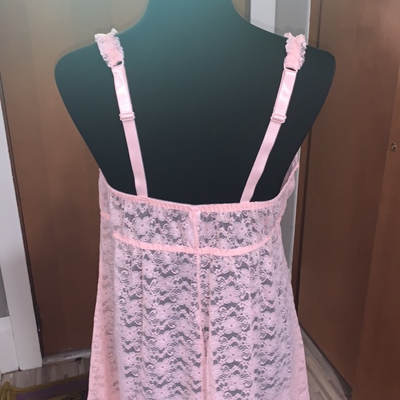 TORRID light pink lace underwire babydoll - Picture 6 of 6